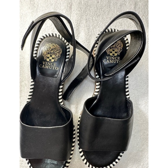Vince Camuto Black and Brown Espadrille Sandals - Picture 5 of 11